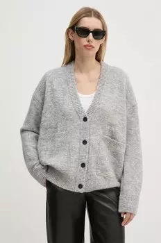 Кардиган Calvin Klein Jeans с добавлением шерсти, серый