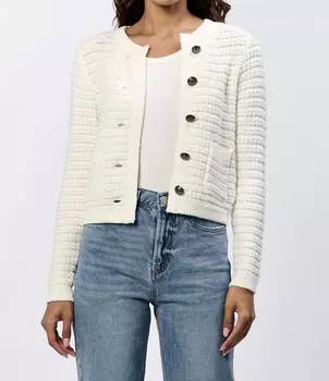 Кардиган Cambria на пуговицах белого цвета DEAR JOHN DENIM