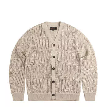 Кардиган Cardigan Argyle Mesh Beams Plus, бежевый