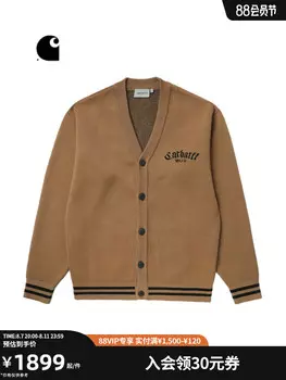 Кардиган Carhartt WIP с буквенным принтом, фиолетовый