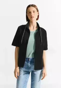 Кардиган Cecil из хлопка стрейч, черный