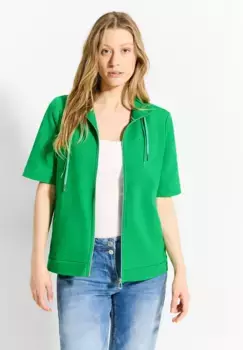 Кардиган Cecil из хлопка стрейч, зеленый