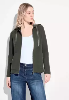 Кардиган Cecil из мягкой смеси материалов, хаки