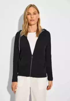 Кардиган Cecil рельефной вязки, черный