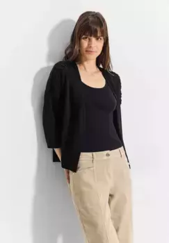 Кардиган Cecil с рукавами 3/4, черный