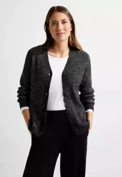 Кардиган Cecil с V-образным вырезом, черный