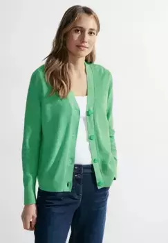 Кардиган Cecil с V-образным вырезом, зеленый
