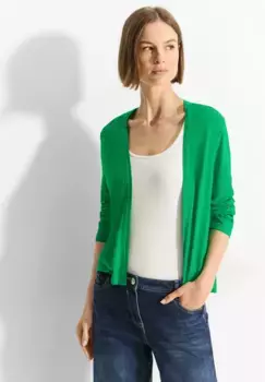 Кардиган Cecil слегка прозрачного дизайна, зеленый