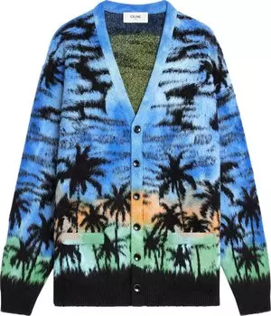 Кардиган CELINE Sunset Cardigan 'Blue', синий