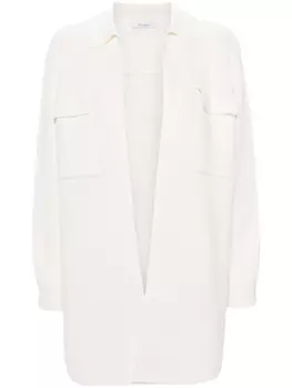 Кардиган Chaqueta Bu из вирджинской шерсти Max Mara, белый