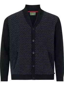 Кардиган Charles Colby, цвет schwarz gemustert