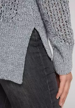 Кардиган CHENILLE- MIT MUSTER Soccx, серый