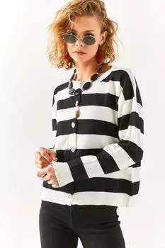 Кардиган - Черный - Классический крой Olalook, черный