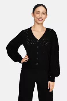 Кардиган - Черный - Классический крой Sister's Point