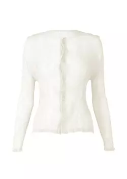 Кардиган chiffon twist bk/wt-48 Issey Miyake, белый