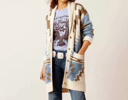 Кардиган Chimayo Willow в овсяно-синем/пыльно-голубом цвете ARIAT