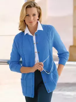 Кардиган Classic Basics Ajour, синий