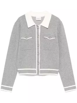 Кардиган Claudie Pierlot с контрастной отделкой, серый