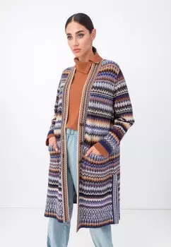 Кардиган Coatigan Geometric Pattern Ivko, цвет marine