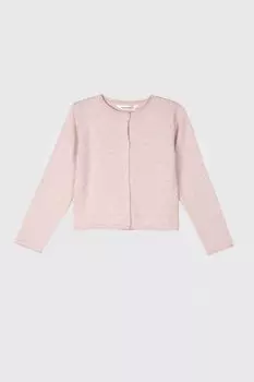 Кардиган Coccodrillo розовый с пуговицами