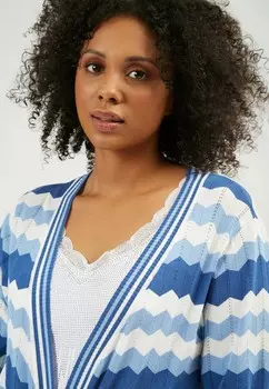 Кардиган COLOR BLOCKING Maison Form'elle, светло-голубой