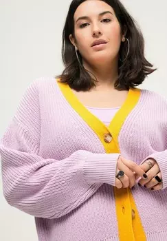 Кардиган COLORBLENDE LANGARM Studio Untold, пестрая сирень