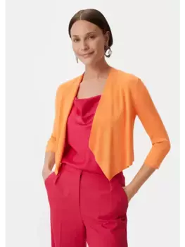 Кардиган comma Strickjacke 3/4 Arm, оранжевый