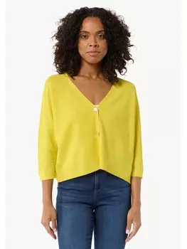 Кардиган comma Strickjacke 3/4 Arm, желтый