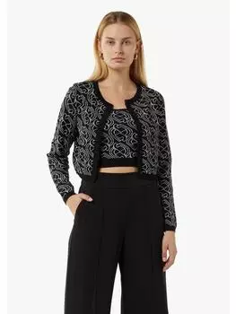 Кардиган comma Strickjacke langarm, черный