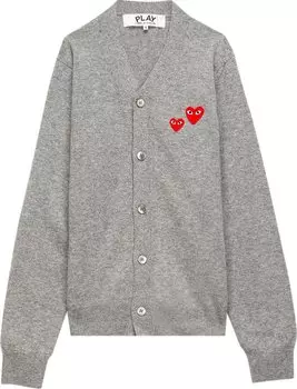 Кардиган Comme des Garons PLAY V-Neck Cardigan 'Grey', серый