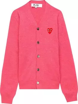 Кардиган Comme des Garons PLAY V-Neck Cardigan 'Pink', розовый