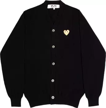 Кардиган Comme des Garons PLAY Heart Logo Cardigan 'Black', черный