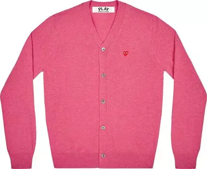 Кардиган Comme des Garons PLAY Small Heart Cardigan 'Pink', розовый