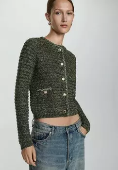 Кардиган COQUETTE Mango, зеленый