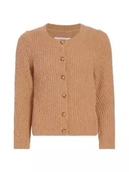 Кардиган Cosmo из смеси альпаки Derek Lam 10 Crosby, цвет camel