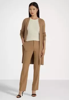 Кардиган COTTON BLEND CARDIGAN Lauren Ralph Lauren, коричневый