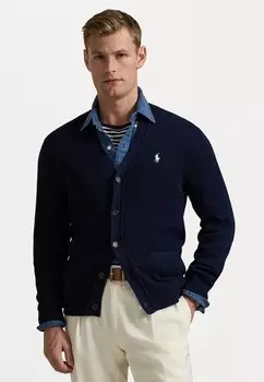 Кардиган COTTON V-NECK CARDIGAN Polo Ralph Lauren, темно-синий