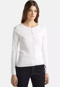 Кардиган CREW NECK United Colors of Benetton, цвет white