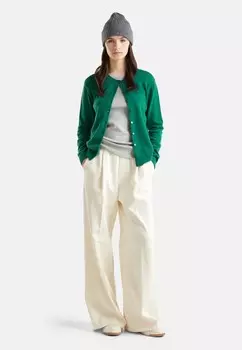 Кардиган CREW NECK United Colors of Benetton, зеленый
