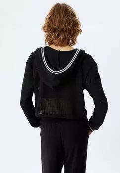 Кардиган CROP AJOURE Koton, черный