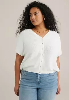 Кардиган CURVE WE Fashion, белый