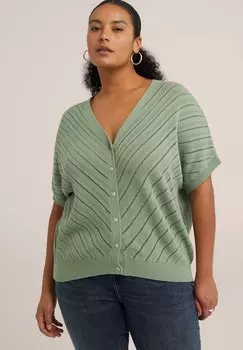 Кардиган CURVE WE Fashion, цвет green