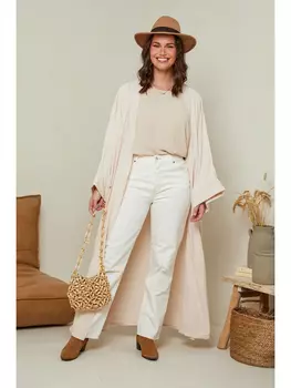 Кардиган Curvy Lady Long, бежевый