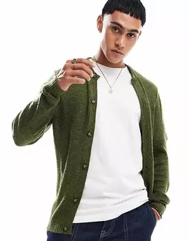 Кардиган цвета хаки ASOS DESIGN