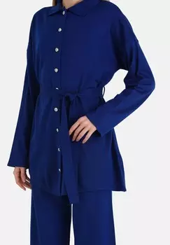 Кардиган DARK SAXE BENIN Modanisa, темно-синий