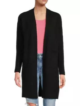 Кардиган Дастер с принтом Ellen Tracy, черный