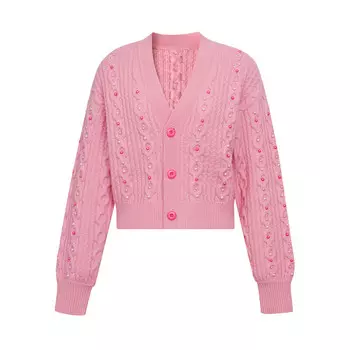 Кардиган Deep Breath с бисером, черный