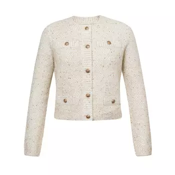 Кардиган Deep Breath с металлической пряжкой, красный