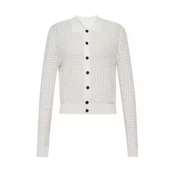 Кардиган Deep Breath с полым воротником, светло-желтый