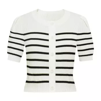 Кардиган Deep Breath в полоску, хаки